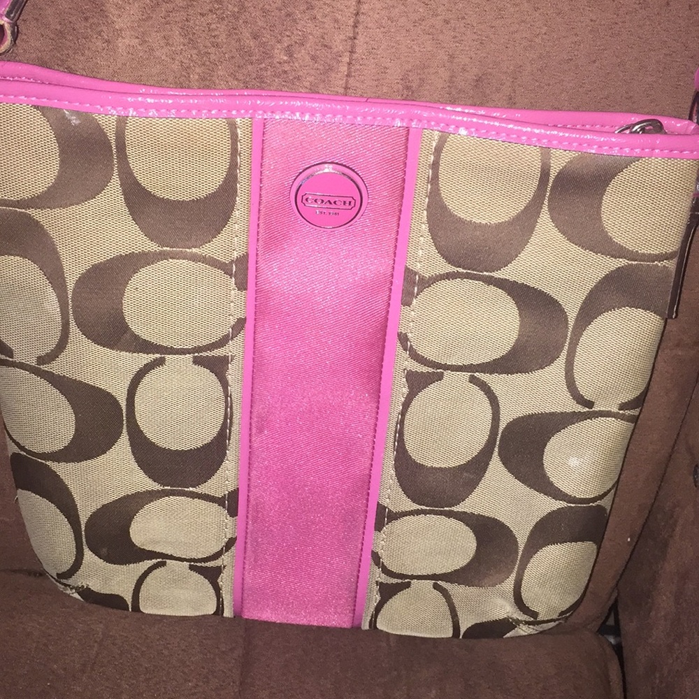 Vintage Saddlebag Coach Crossbody Purse